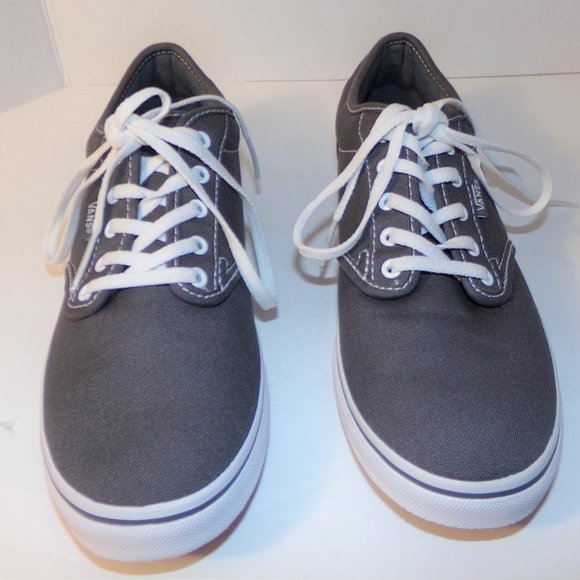 WOMENS VANS SIZE 8 GRAY AND WHITE SO NICE! - Picture 3 of 7